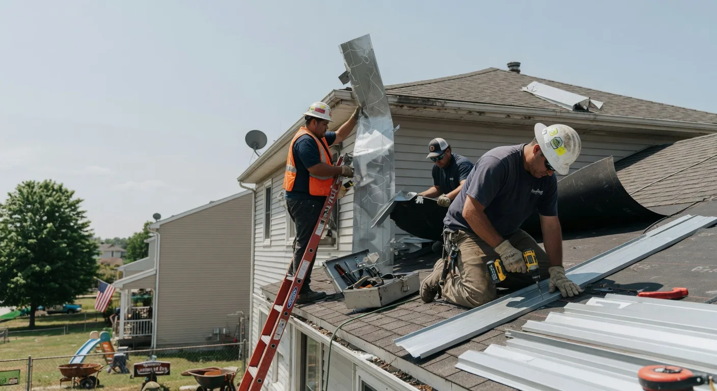 Storm Damage Metal Roof Repair in Mirror Lake, NH
